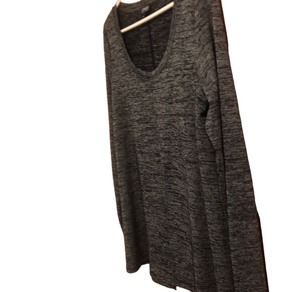 Jones New York Women’s Size L Long Sleeve Tunic Top Heather Gray - Picture 3 of 11